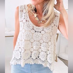 Rebellion | Crochet Layering Tank Top | NWT